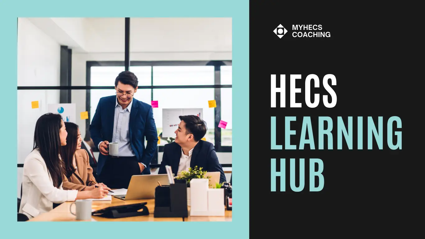 A group of professionals engaged in a discussion around a table, with a focus on collaboration and learning, featuring a modern workspace aesthetic.